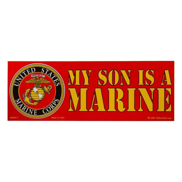 My Son is A U.S. Marine Bumper Sticker