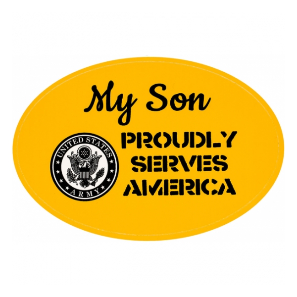 My Son Is In The Army Outside Window Decal