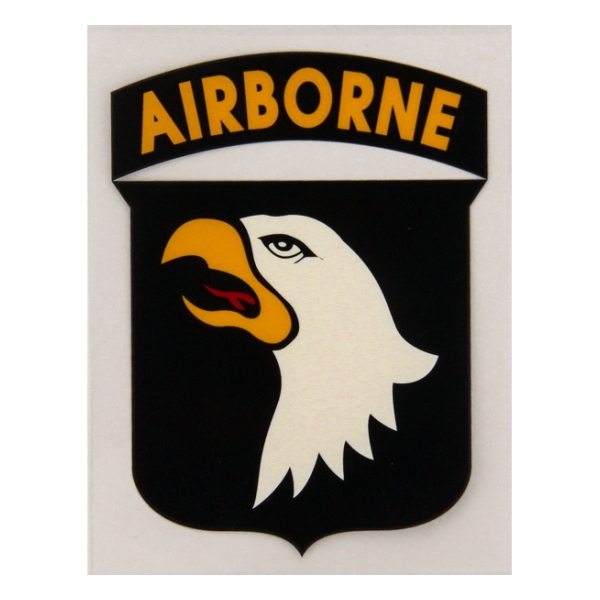 101st Airborne Outside Window Sticker