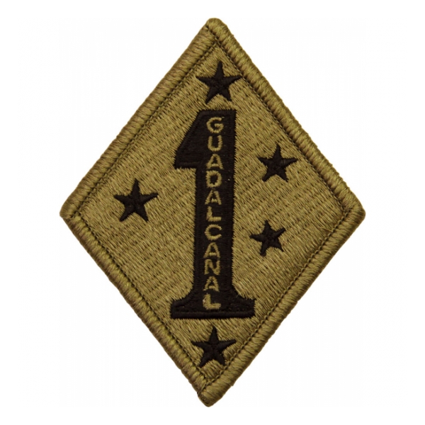 1st Marine Division Scorpion / OCP Patch With Hook Fastener