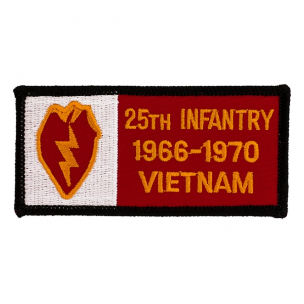 25th Infantry Division Vietnam Patch w/ Dates