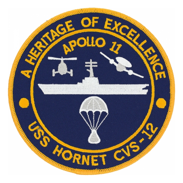 USS Hornet CVS-12 Apollo 11 Ship Patch