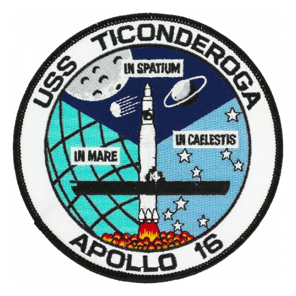 USS Ticonderoga Apollo 16 CV-14 Ship Patch