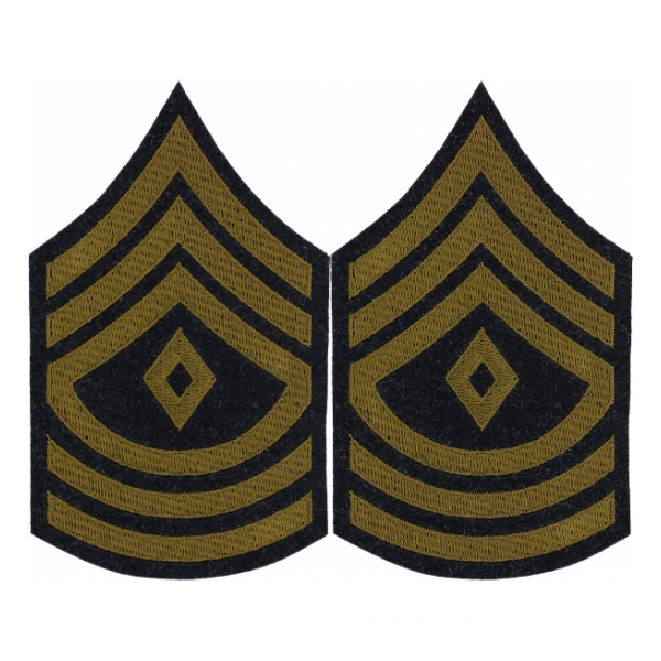 1st Sergeant Sleeve Chevron (Green Stripe)