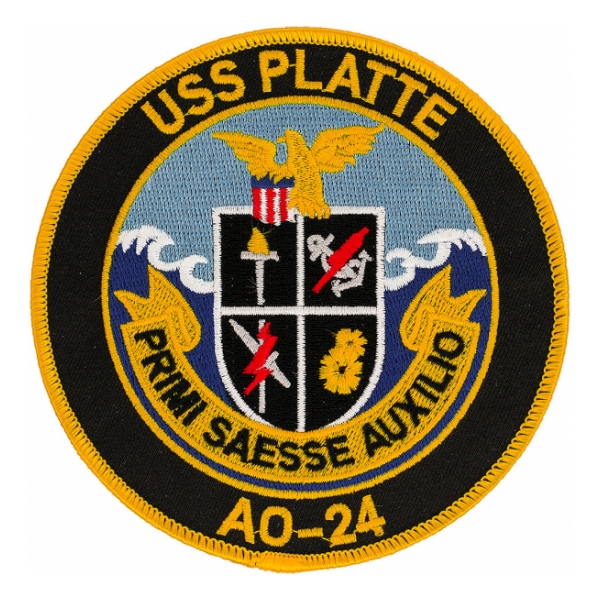 USS Platte AO-24 Ship Patch