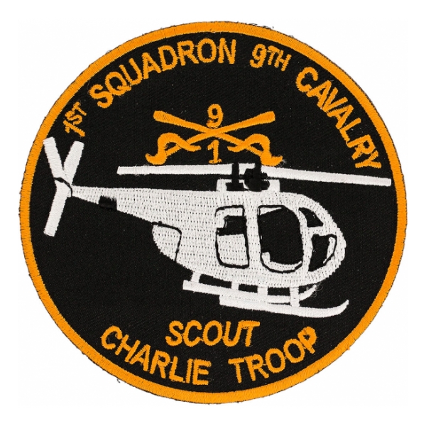 1st Squadron 9th Cavalry Scout Charlie Troop Helicopter Patch