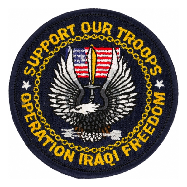 Operation Iraqi Freedom Support Our Troops Patch