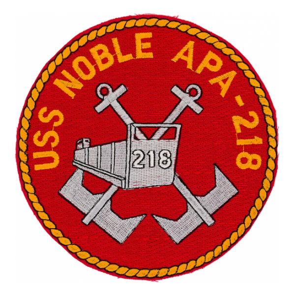 USS Noble APA-218 Ship Patch