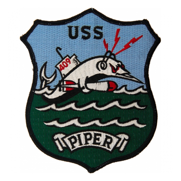 USS Piper SS-409C with Shield Submarine Patch