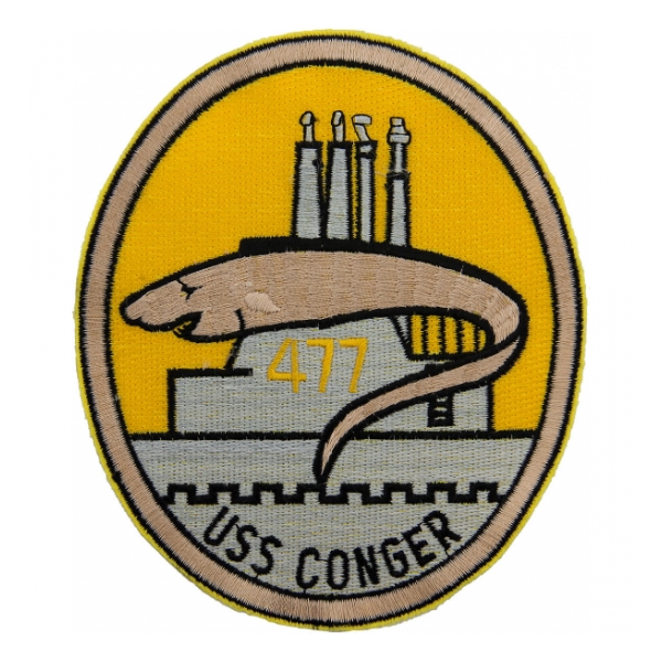 USS Conger SS-477 Eel On Sub Submarine Patch