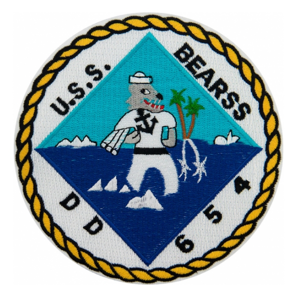 USS Bearss DD-654 Ship Patch