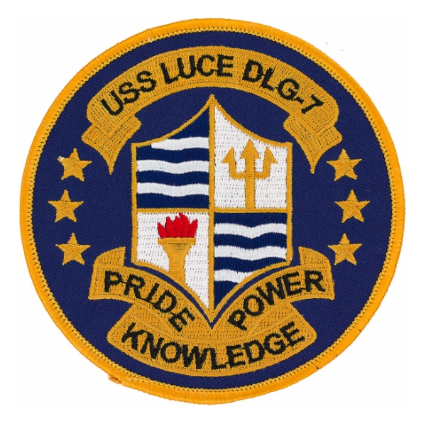 USS Luce DLG-7 (Pride Power Knowledge) Ship Patch