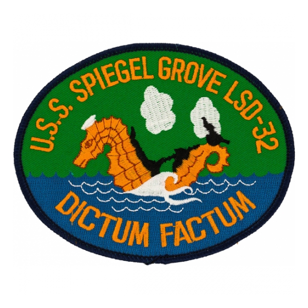 USS Spiegel Grove LSD-32 Ship Patch