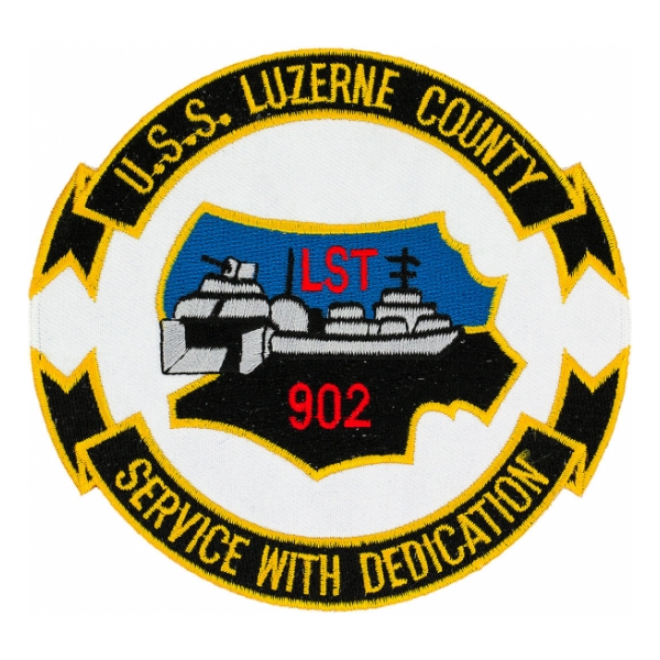 USS Luzerne County LST-902 Ship Patch