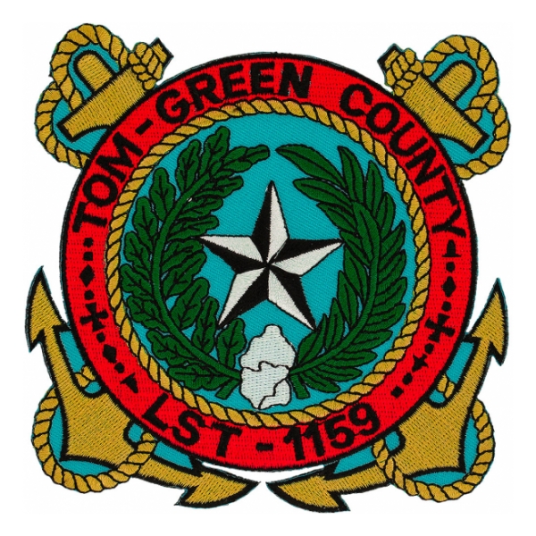 USS Tom-Green County LST-1159 Ship Patch