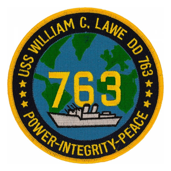 USS William C. Lawe DD-763 Ship Patch