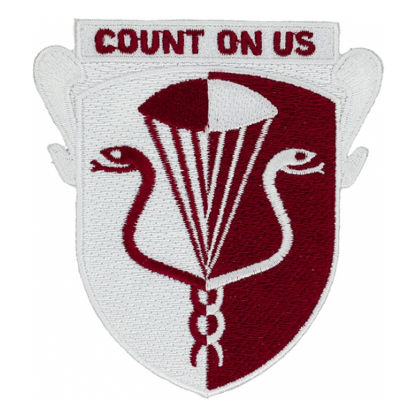 11th Medical Battalion (Airborne) Count On Us Patch