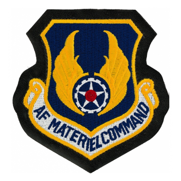 Air Force Materiel Command Patch With Hook Fastener