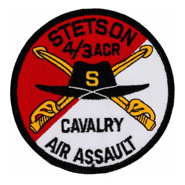 Stetson 4/3 Air Cavalry Regiment Cavalry Air Assault Patch (Dress)