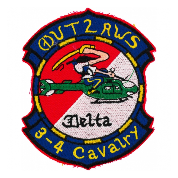 Outlaw 3/4 Air Cavalry Regiment Patch (Delta)