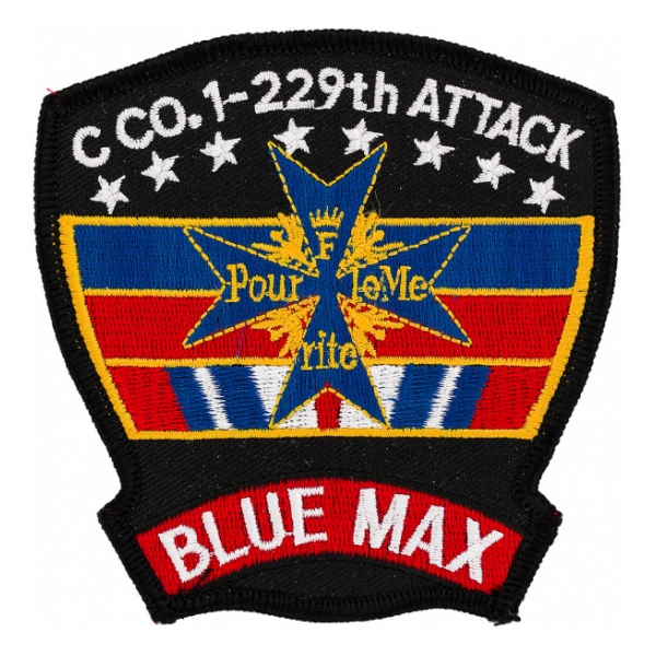 Army 1st Battalion 229th Aviation Regiment  C Company (Blue Max) (Dress) Patch