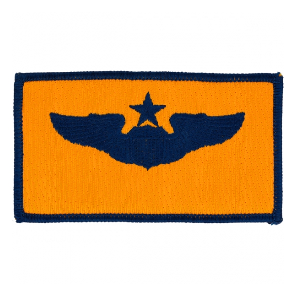 Air Force Senior Pilot Wing Patch (Blue On Gold)