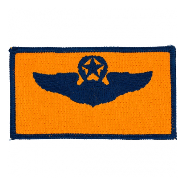 Air Force Master Pilot Wing Patch (Blue On Gold)