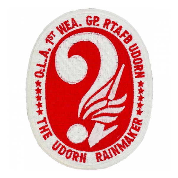 Air Force 1st Weather Group Patch (The Udorn Rainmaker)