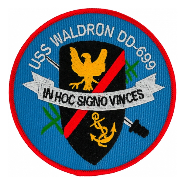 USS Waldron DD-699 Ship Patch