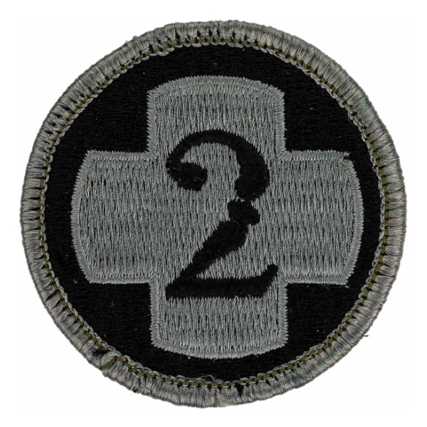 2nd Medical Brigade Patch Foliage Green (Velcro Backed)