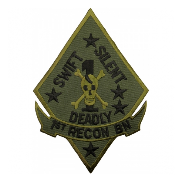 1st Marine Recon Battalion Patch (Subdued)