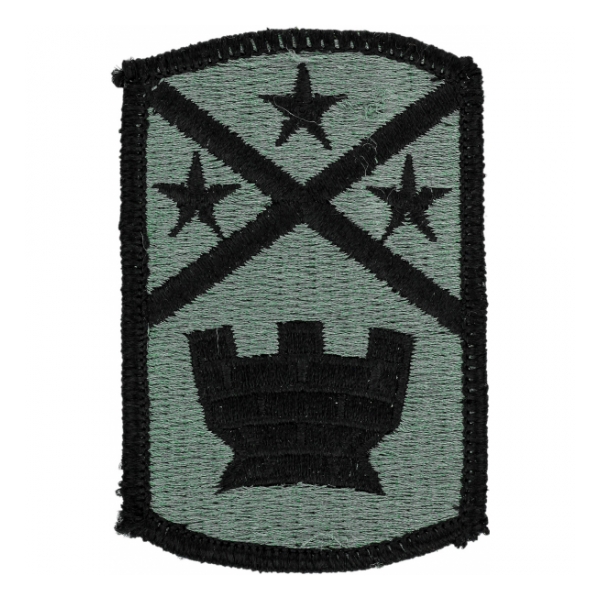 194th Engineer Brigade Patch Foliage Green (Velcro Backed)