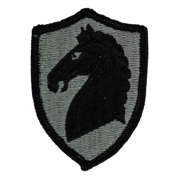 107th Armored Cavalry Patch Foliage Green (Velcro Backed)
