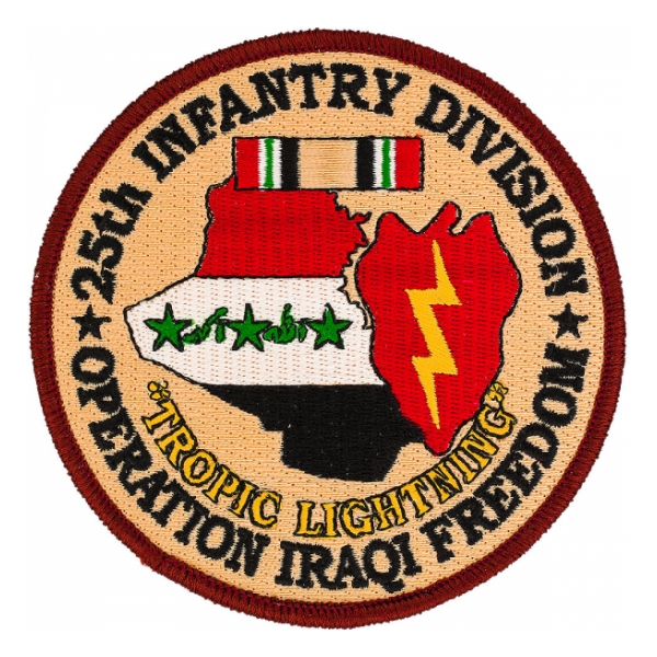 25th Infantry Division Operation Iraqi Freedom Patch