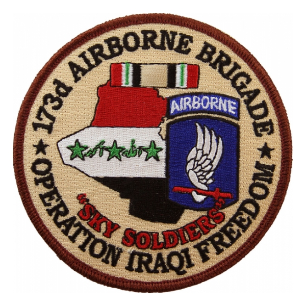 173rd Airborne Brigade Operation Iraqi Freedom Patch