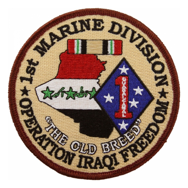 1st Marine Division Operation Iraqi Freedom Patch