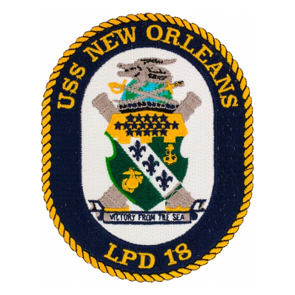 USS New Orleans LPD-18 Ship Patch