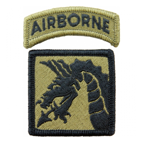 18th Airborne Corps Scorpion / OCP Patch With Hook Fastener
