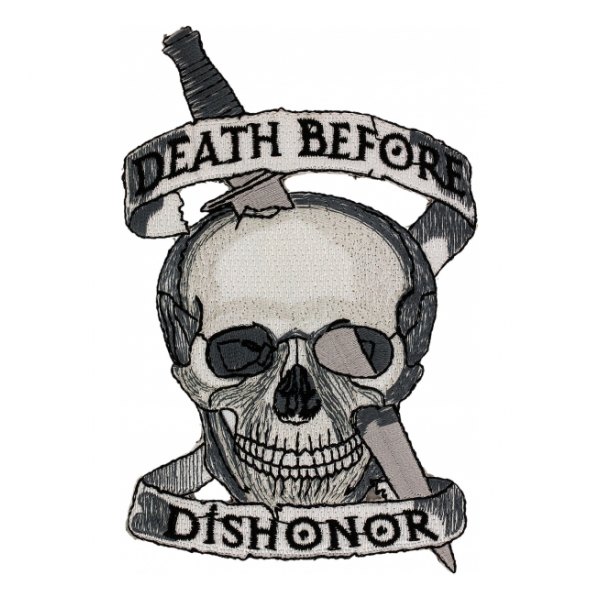 USMC Death Before Dishonor Skull Patch