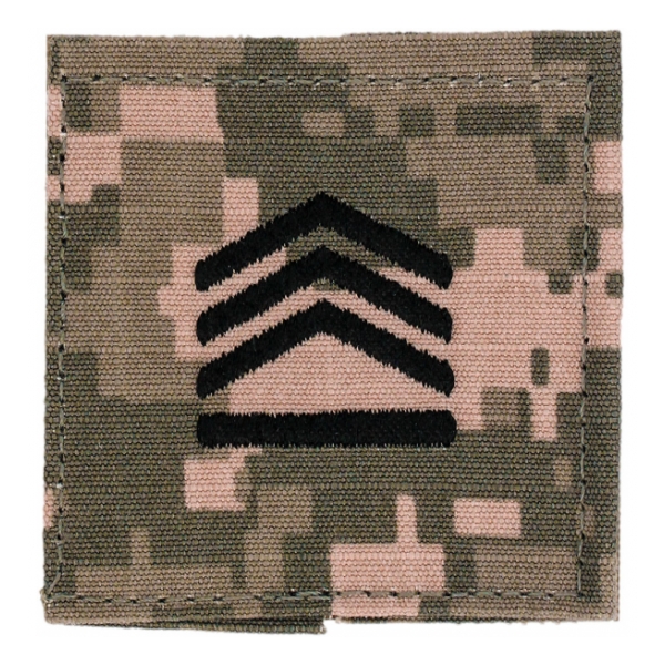 Army ROTC Staff Sergeant with Velcro Backing (Digital All Terrain)