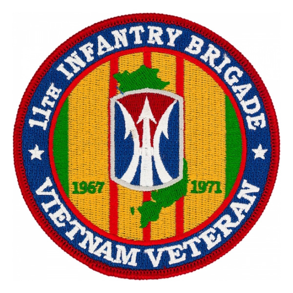 11th Infantry Brigade Vietnam Veteran Patch