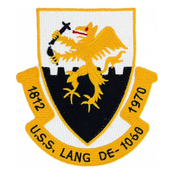 USS Lang DE-1060 Ship Patch