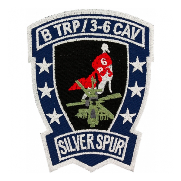 B Troop  3/6 Air Cavalry Regiment Silver Spur Patch