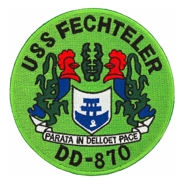 USS Fechteler DD-870 Ship Patch