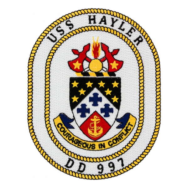 USS Hayler DD-997 Ship Patch