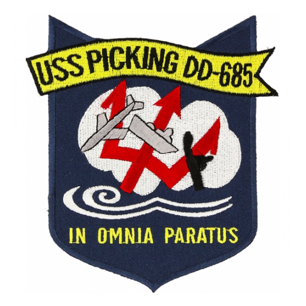 USS Picking DD-685 Ship Patch