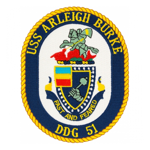 USS Arleigh Burke DDG-51 Ship Patch
