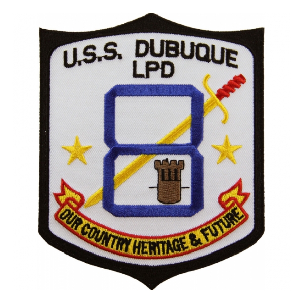 USS Dubuque LPD-8 Ship Patch