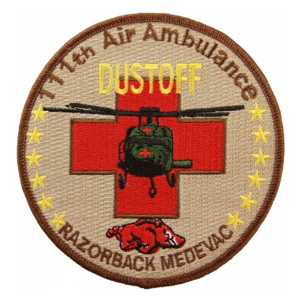 111th Air Ambulance Dustoff Razorback Medevac Patch