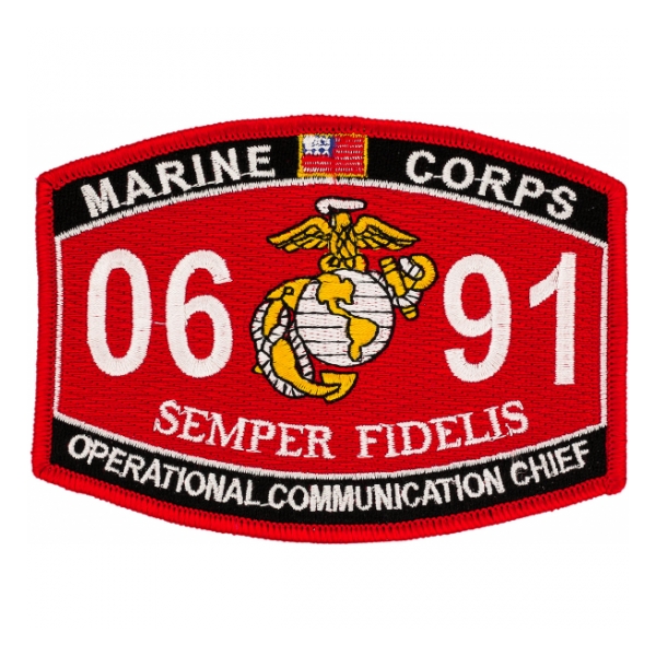 USMC MOS 0691 Operational Communication Chief Patch